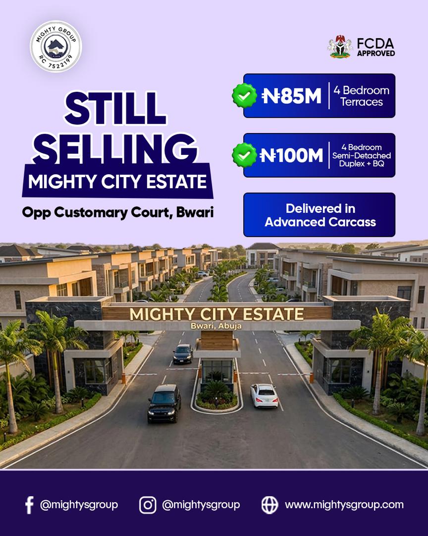 Mighty City Estate gated entrance, Bwari, Abuja